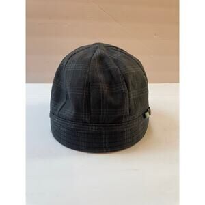 Goorin Bros Grey Plaid Cloche Hat Wool‎ Blend Women's Medium
